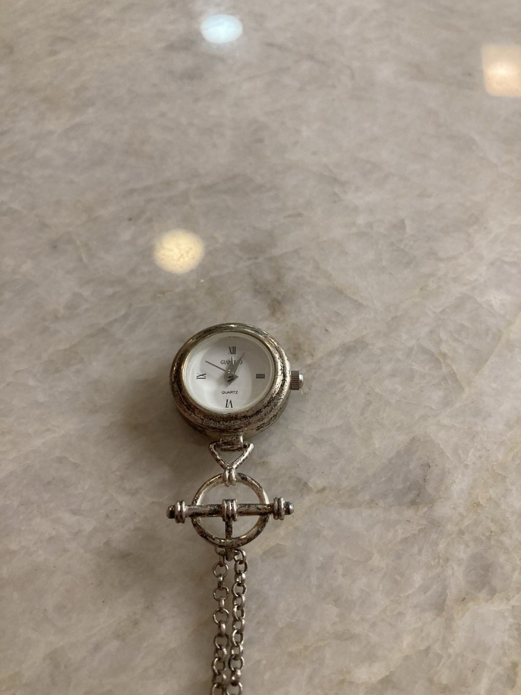 VTG Gianello Sterling Watch Pendant See Description Does Not Work