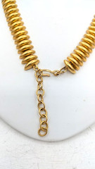 Vintage MONET Necklace Gold Tone Collar Statement Graduated Bead
