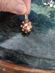 Pendant Variety Of Stones Handmade From BRASIL RED 14.KT