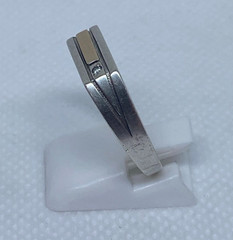 Vintage men’s ring Silver 875.Gold 375. S 11.25.Weight 2.91g. Ukrainian jewelry.