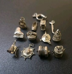Victorian Silver Plate Charm Set