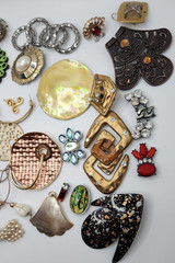 Craft Jewelry Pieces Junk Drawer 35 Different Pieces