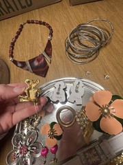Vintage Costume Jewelry Lot Brooches Flowers Halloween Pins Watches 80s 90s