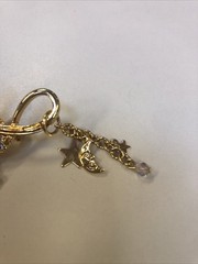 Vintage Kirk’s Folly Magic Aladdin Genie Lamp Crystal Brooch Moon Stars