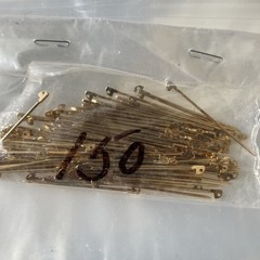 150 Vintage New 40mm Brass Pin Stems