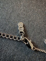 Camrose & Kross CZ Silvertone Cross Necklace JBK Chain COA Jacqueline B Kennedy