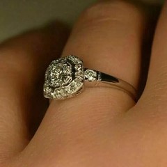 2.00Ct Art Deco Vintage Round Lab Created Diamond Engagement 925 Silver Ring