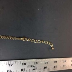 Organic Double Dangle Necklace 29 In Shiny Gold Retro Vintage BoHo Classic 90s