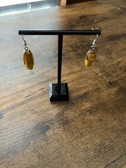 Vintage Earrings Filled With Shiny Gold Tone Material Fancy For Any Occasion