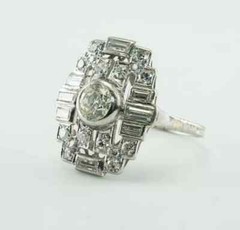 Art Deco Style 2.60Ct Round Lab Created Diamond 14K White Gold FN Wedding Ring