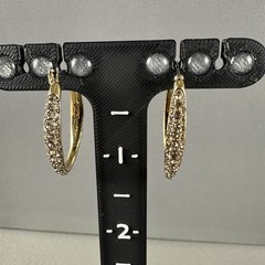 Vintage Monet Necklace & Earrings Set Double Strand Gold Tone Bead Hoop