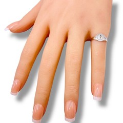 Initial Letter G Signet 925 Sterling Silver Child Baby Pinky Ring Size 3.25