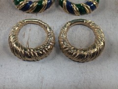 JOMAZ Joseph Mazer Interchangeable Earrings Doorknockers Vintage