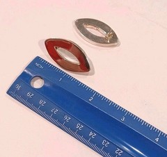 Vintage Mex 925 Sterling Silver Solid Large 1.5″ Marquise Shape Earings