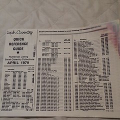 PRINTED COPY OF A April 1979 “QUICK REFERENCE GUIDES ” SARAH BOOK 4 PAGES