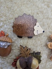 Vintage 80s 90s Cottagecore Wooden Brooch Lot Whimsical Forest Animals Fairycore
