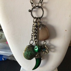 Statement Necklace Signed VCLM