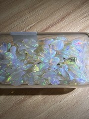 50 Carat Lot Natural Ethiopian Welo Opal Chips – Vibrant Multicolor Fire Play –