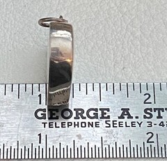 Vintage Sterling Silver Candy Heart Charm/Pendant IT’S LOVE