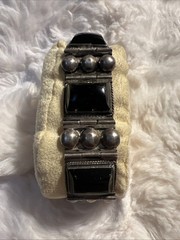 Vintage 1950-1970s Mexico Sterling Silver Bracelet 7.5 Inches