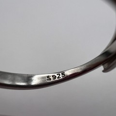 925 Sterling Silver Blue Sapphire Ring with Halo Stones