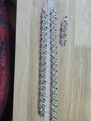 Camrose & Kross JBK J Kennedy Multi-Color Necklace Bracelet Extender Set Box COA