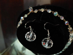 1970’s Aurora Boreallis necklace & Earrings.