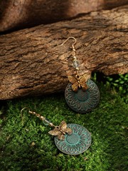 MINACHI Ethnic Vintage Bohemian Retro Antique Turquoise Color Theme Dangle Drop