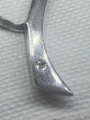 Vintage 925 Sterling Silver Open Heart Slide Women Pendant