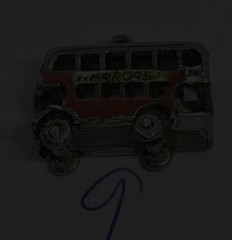 Vintage Get it at HARRODS. Doubledecker Bus No # Sterling Bracelet Charm