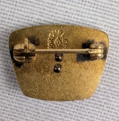 Vintage General System GTE Three Star Pin 10K Gold Emblem 2.08g