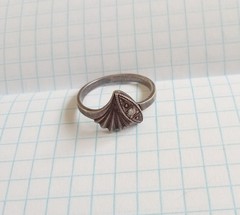 Vintage Beautiful Ring white stone Sterling Silver 925 Women’s Jewelry size 8.5