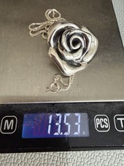 ATI VIntage Sterling Silver Floral Brooch Pin/Pendant 925 Necklace