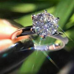 1.8Ct Round Cut Lab Created Diamond 14K White Gold Finish Wedding Solitaire Ring