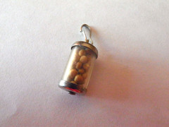 Vintage 1950-1960’s Sterling Silver Mustard Seed Charm-Marked
