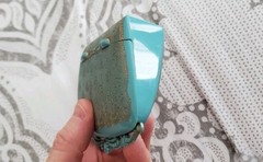 Scarce Vintage Kreisler “Golden Fantasy” Turquoise Ornate Jewelry Box
