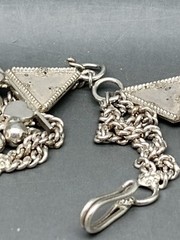 Woman’s Elegant Mexican Sterling Silver Choker Bib Necklace 94 Grams Quality