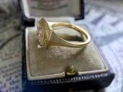 Art Deco Style 2Ct Princess Cut Lab Created Diamond 14K Gold FN Engagement Ring