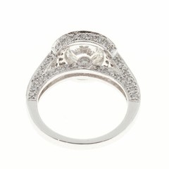 Peter Suchy European Ideal Cut Diamond Ring Platinum Micro Pavé