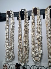 60 VTG-Now Seashell Lei LOT Kukui Nut cowrie shell Necklaces Wedding Luau Party