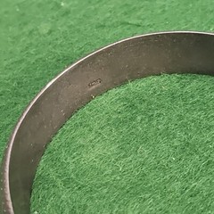 Vintage Sterling Silver Cuff Bracelet 7.5in 19.3g I595