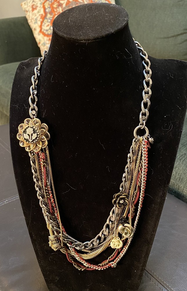 Juicy Couture Vintage Victorian Look Longer Layered Necklace W/details!!!!