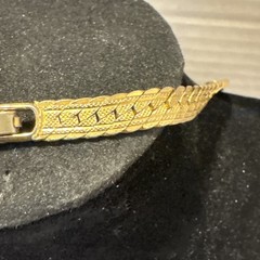 VTG 14K Gold Filled Serpentine Necklace 2mm Chain 18.2” Long Ver Pretty