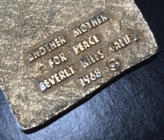 Vtg 1968 War Is Not Healthy For Children Another Mother For Peace Pendant