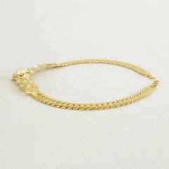 Vintage Christian Dior Pearl Crystal Collar Necklace Signed C Dior 1980s Choker
