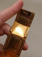 as is Vintage YSL Yves Saint Laurent Enamel Cuff Bracelet 6.7″