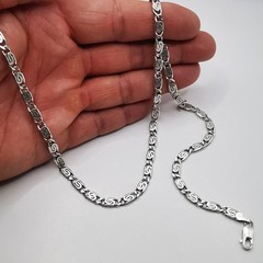 Vintage 925 Sterling Silver Chain Necklace Signed Hallmarked Heavy 32.10g