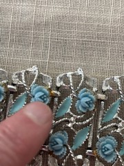 Vintage Silver Tone Blue Thermoset Enamel Wide Cuff Link Bracelet 7 1/2 Inch