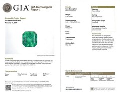 Rare 2.08ct GIA Colombian No Oil Emerald 0.51ct Diamond Platinum Ring Size 4.25