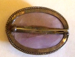 Sterling Stone Pin Estate Jewelry Great Look